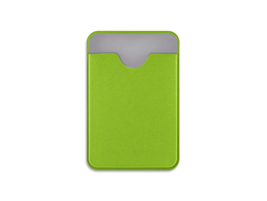Чехол-картхолдер Favor на клеевой основе на телефон для пластиковых карт и и карт доступа, зеленый фото 2