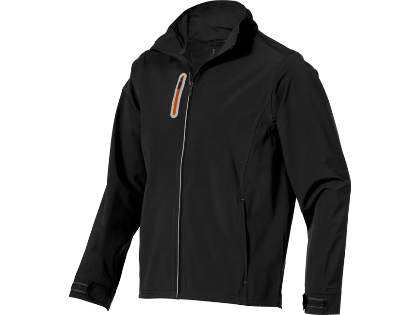 Куртка софтшел Howson мужская, черный фото 5