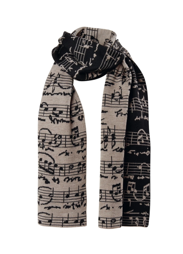 Шарф Legato, песочный c черным фото 1