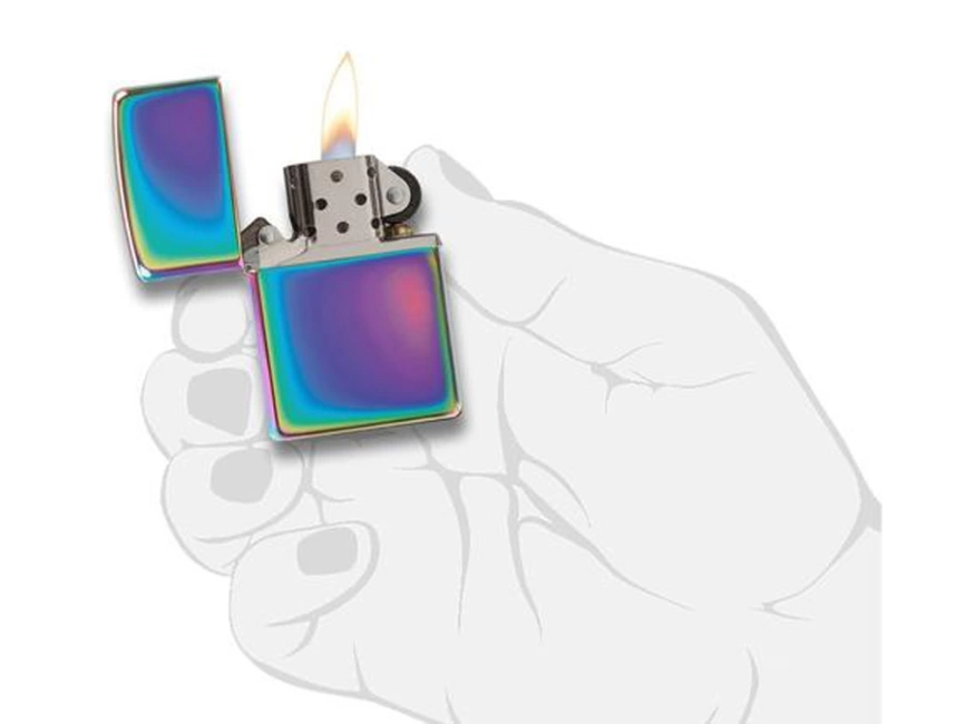 Зажигалка ZIPPO Classic с покрытием Spectrum™, латунь/сталь, разноцветная, глянцевая, 38x13x57 мм фото 4