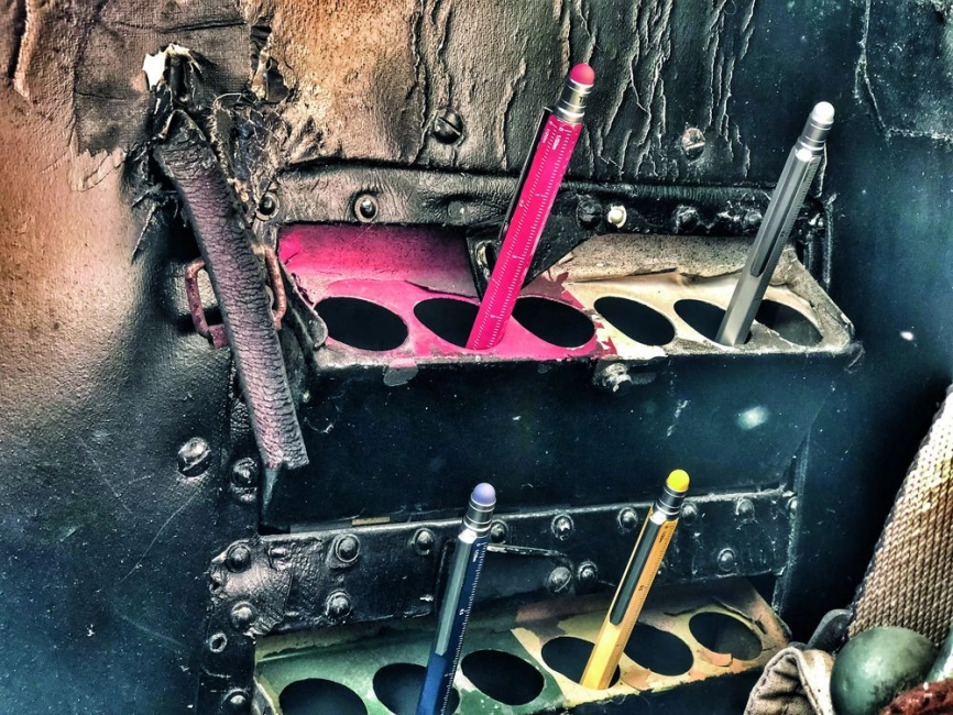 Ручка шариковая Construction, мультиинструмент, красная фото 6