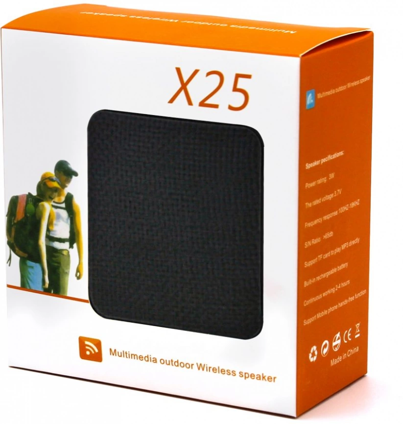 Беспроводная Bluetooth колонка  X25 Outdoor, чёрная фото 3