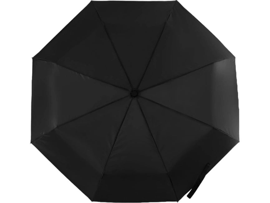 Зонт Picau из переработанного пластика в сумочке, черный фото 4