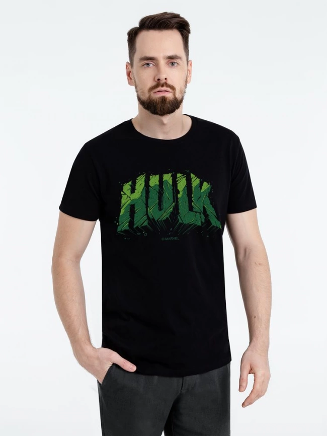 Футболка Hulk, черная, размер XXL фото 4