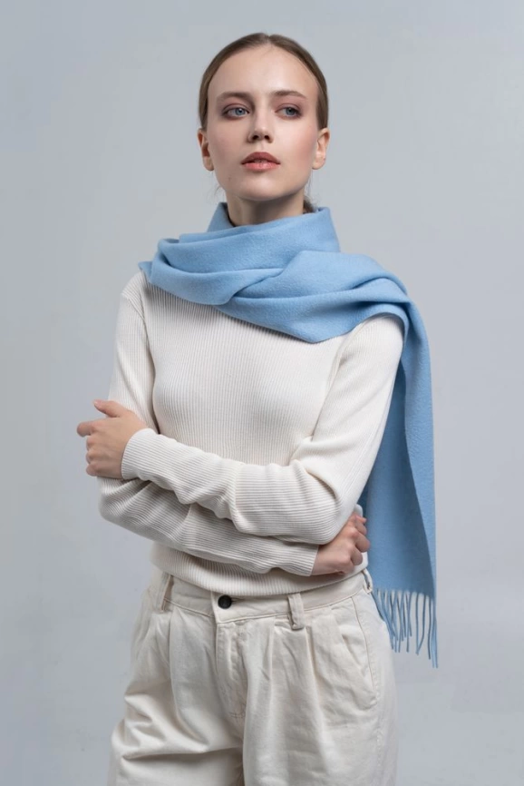 Шарф Graceful, голубой фото 11