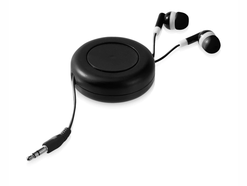 Наушники Reely с выдвижным проводом, черный фото 1