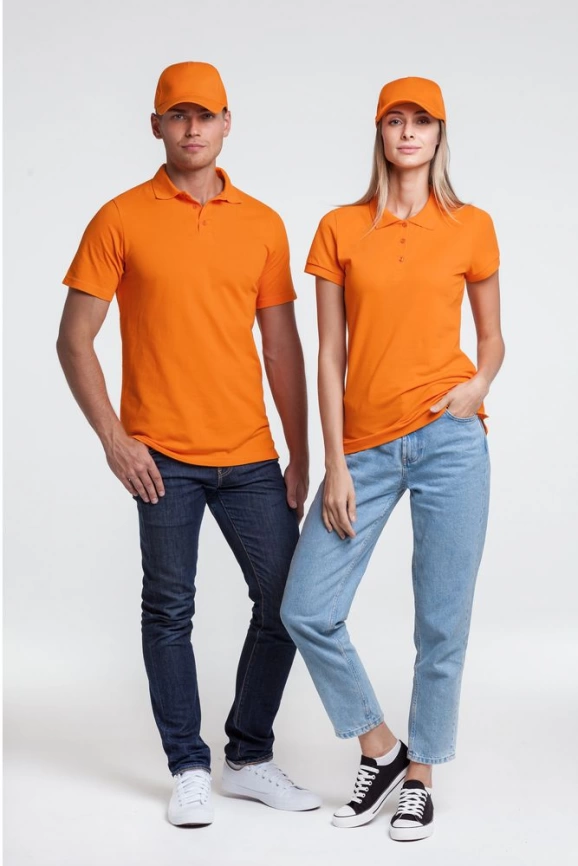 Рубашка поло мужская Virma light, оранжевая, размер 3XL фото 6