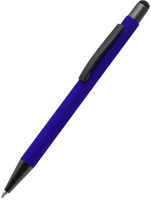 Ручка металлическая Story сотф-тач, синяя фото 1