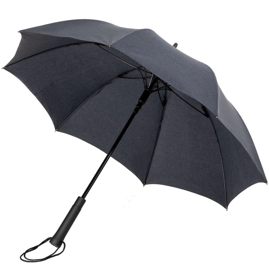Зонт-трость rainVestment, темно-синий меланж фото 5