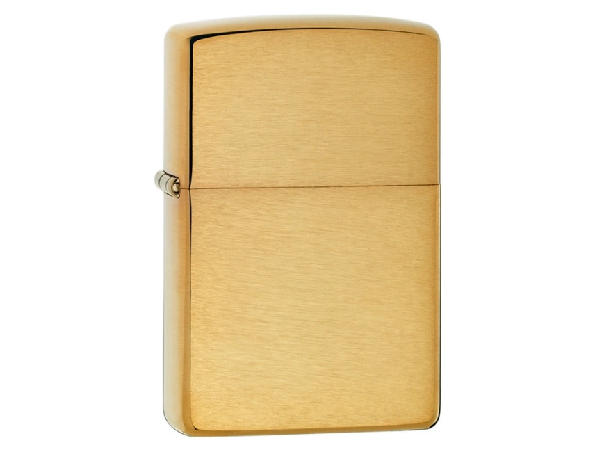 Зажигалка ZIPPO Armor™ с покрытием Brushed Brass, латунь/сталь, золотистая, матовая, 38x13x57 мм фото 1