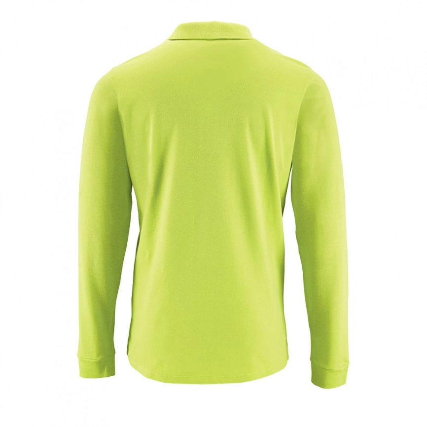 Рубашка поло мужская с длинным рукавом Perfect LSL Men зеленое яблоко, размер 3XL фото 7