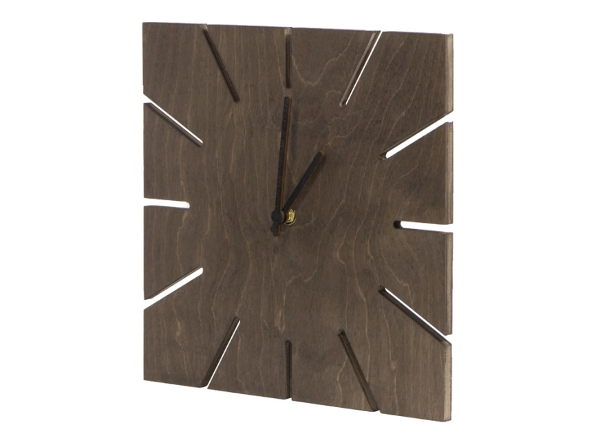 Часы деревянные Olafur квадратные, 28 см, шоколадный фото 3