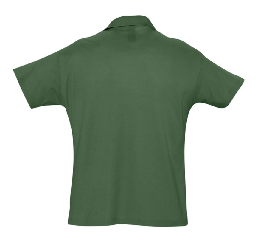 Рубашка поло мужская Summer 170 темно-зеленая, размер XXL фото 2