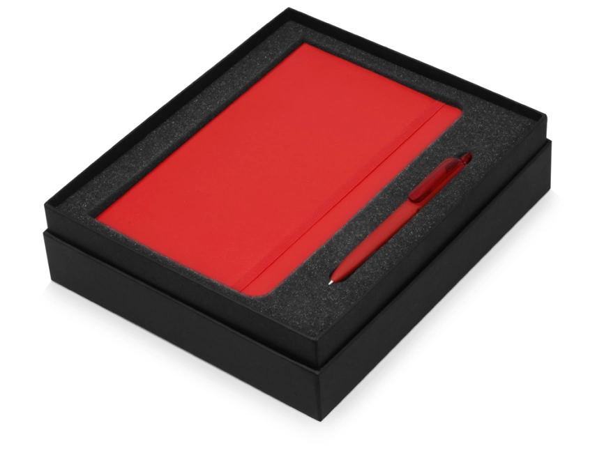 Подарочный набор Moleskine Indiana с блокнотом А5 Soft и ручкой, красный фото 3