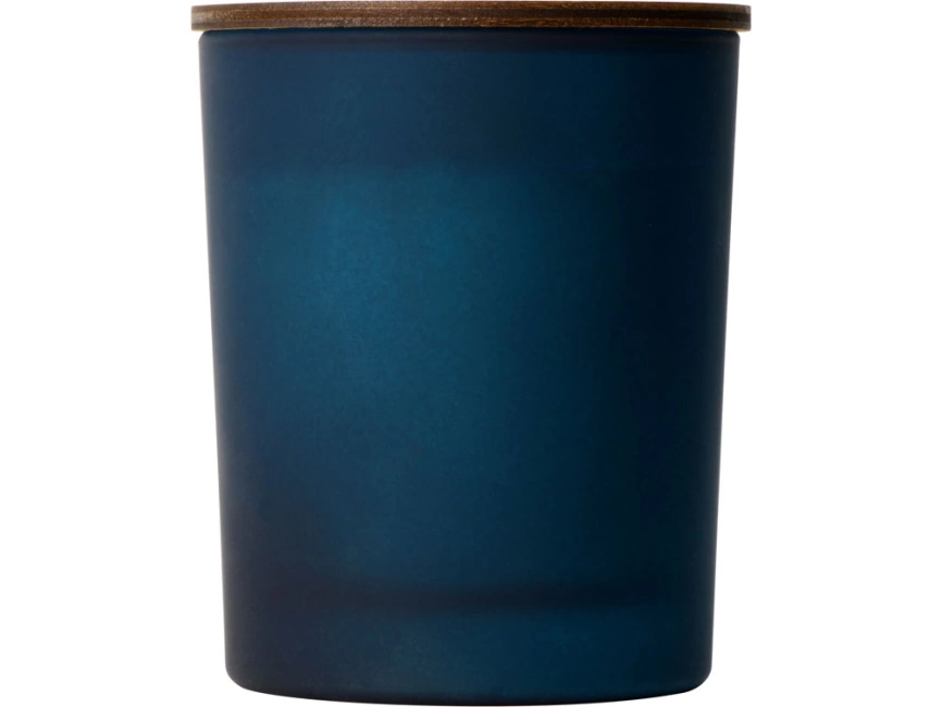 Свеча соевая ароматическая в стекле Niort, синяя фото 4