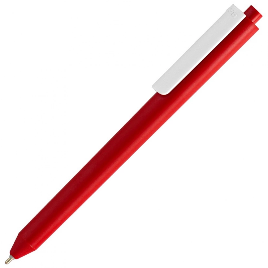 Ручка шариковая Pigra P03 Mat, красная с белым фото 1