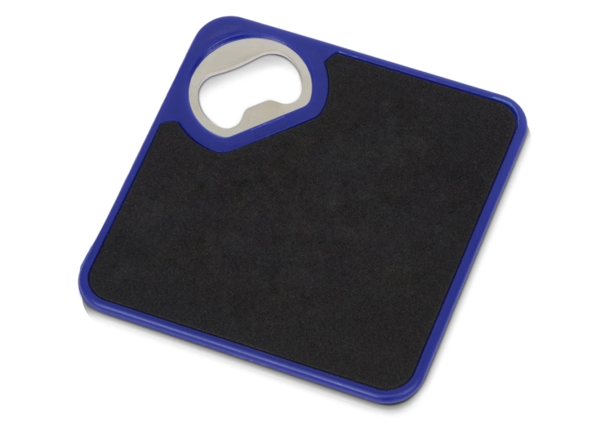 Подставка для кружки с открывалкой Liso, черный/синий фото 3