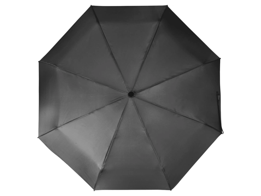 Зонт складной Columbus, механический, 3 сложения, с чехлом, черный фото 5