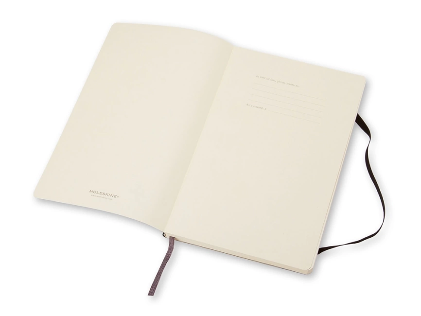 Записная книжка Moleskine Classic Soft (нелинованный), Large (13х21см), черный фото 6
