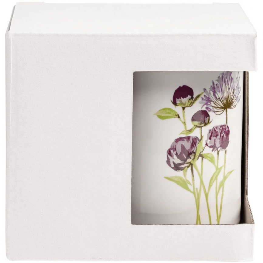 Коробка для кружки с окошком, белая фото 2