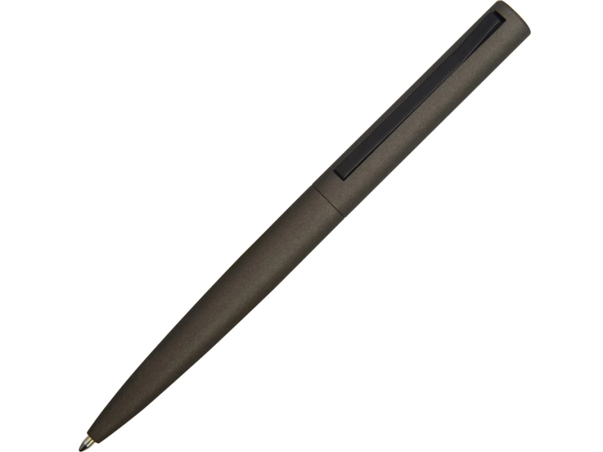 Ручка металлическая шариковая Bevel, серый/черный фото 1