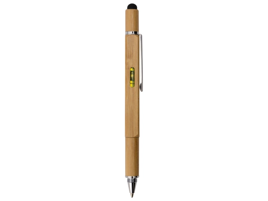 Ручка-стилус из бамбука Tool с уровнем и отверткой фото 5
