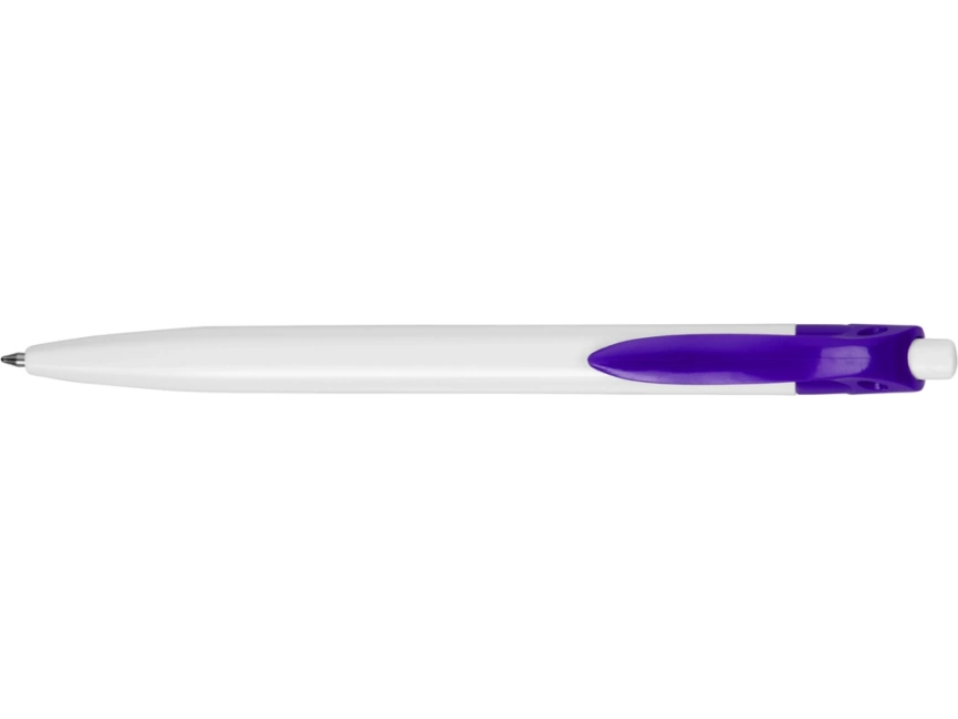 Ручка шариковая Какаду, белая с фиолетовым фото 5