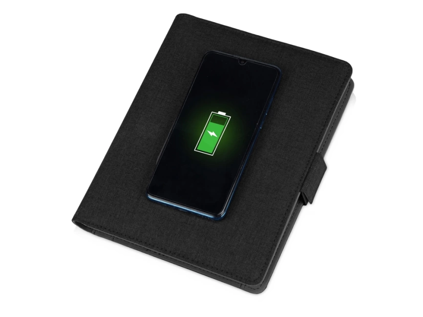 Органайзер с беспроводной зарядкой 5000 mAh Powernote, темно-серый фото 2