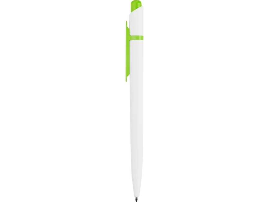 Ручка шариковая Этюд, белая с зеленое яблоко фото 3
