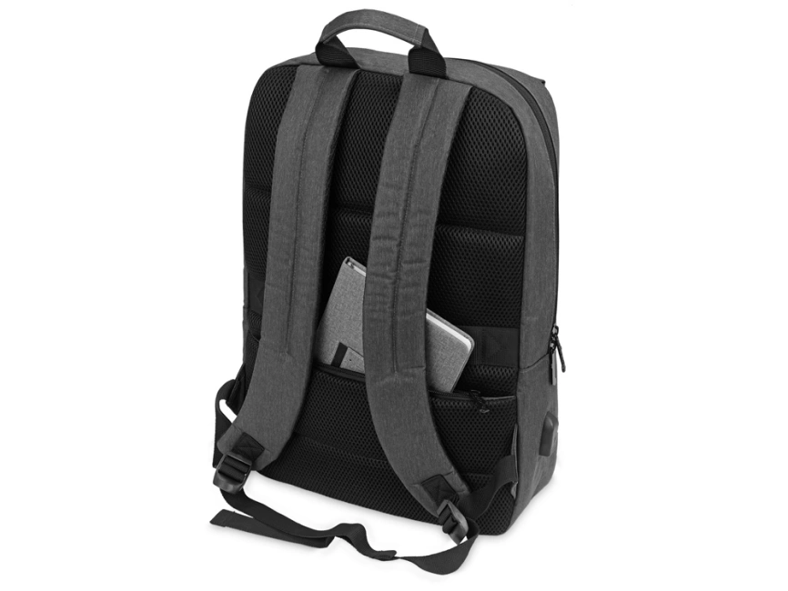 Рюкзак с отделением для ноутбука District, темно-серый фото 3