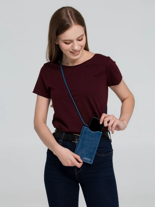 Сумочка для телефона Apache, светло-коричневая (camel) фото 7