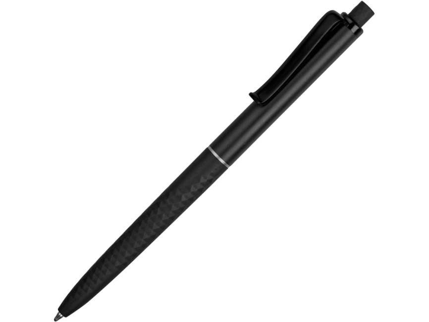 Ручка пластиковая soft-touch шариковая Plane, черный фото 1