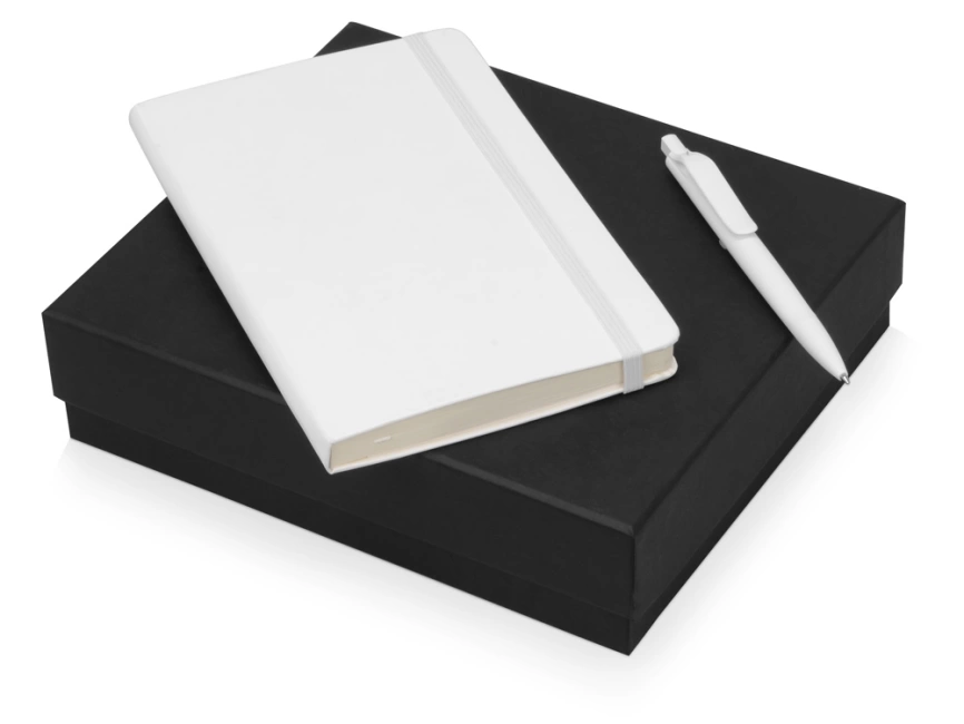 Подарочный набор Moleskine Sherlock с блокнотом А5 и ручкой, белый фото 2