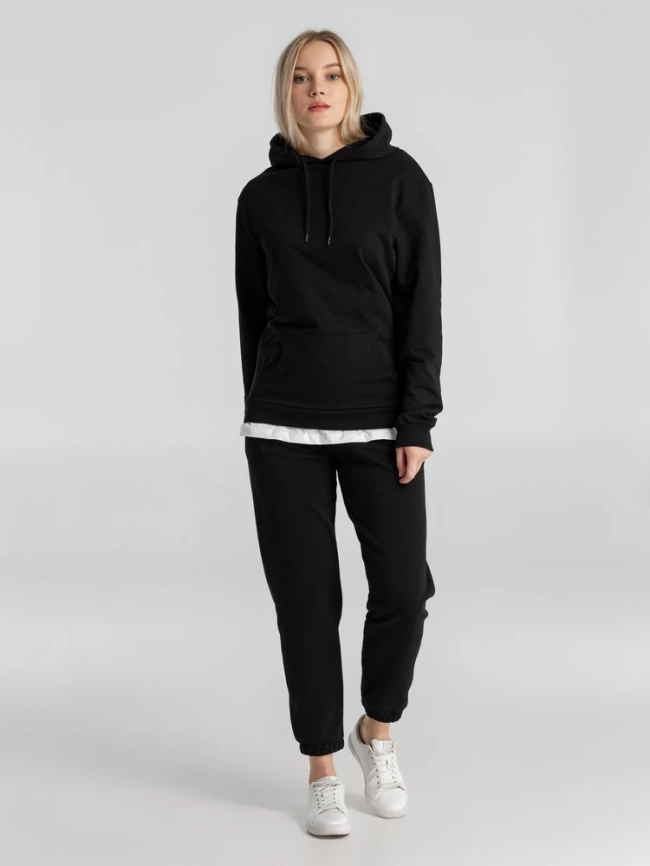Толстовка с капюшоном унисекс Hoodie, черная, размер XL фото 16