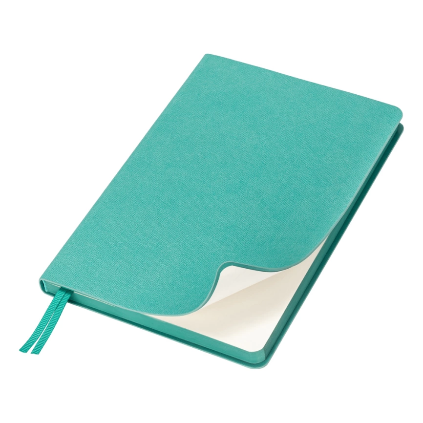Ежедневник Flexy Sand А5, бирюзовый, недатированный, в гибкой обложке фото 1