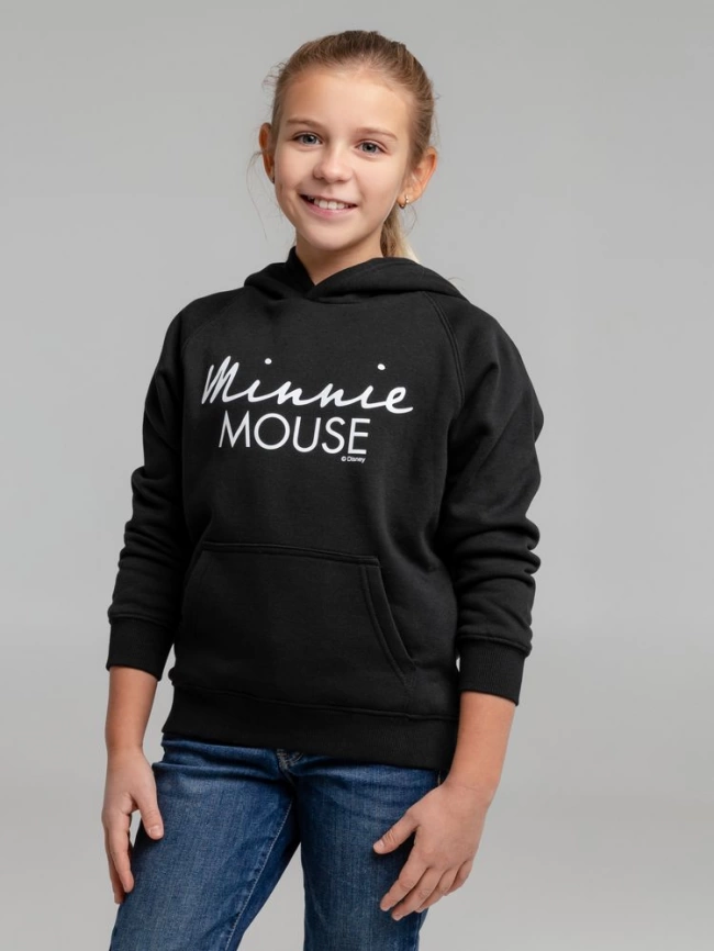 Худи детское Minnie In My Head, черное, на рост 142-152 см (12 лет) фото 1