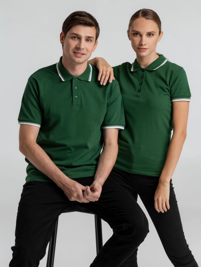 Рубашка поло женская Practice women 270 зеленая с белым, размер XL фото 13