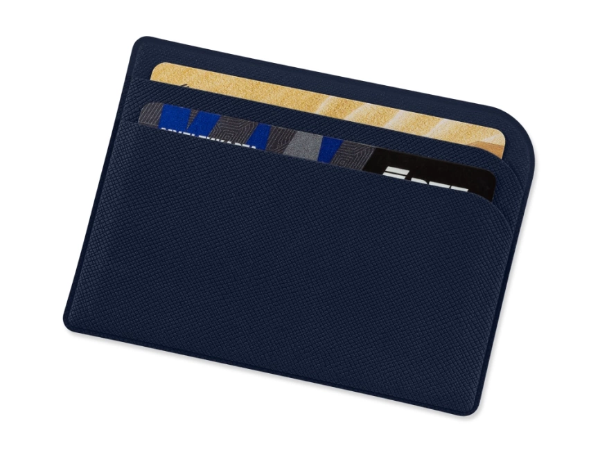 Картхолдер для 3-пластиковых карт Favor, темно-синий фото 1