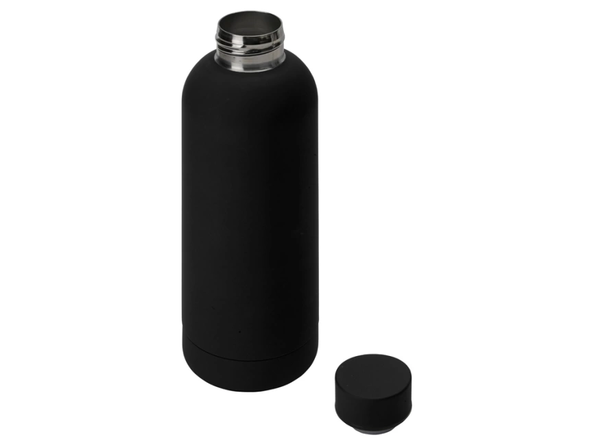 Вакуумная термобутылка Cask Waterline, soft touch, 500 мл, черный (Р) фото 2