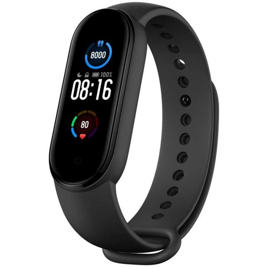 Фитнес браслет Mi Band 5, черный фото 2