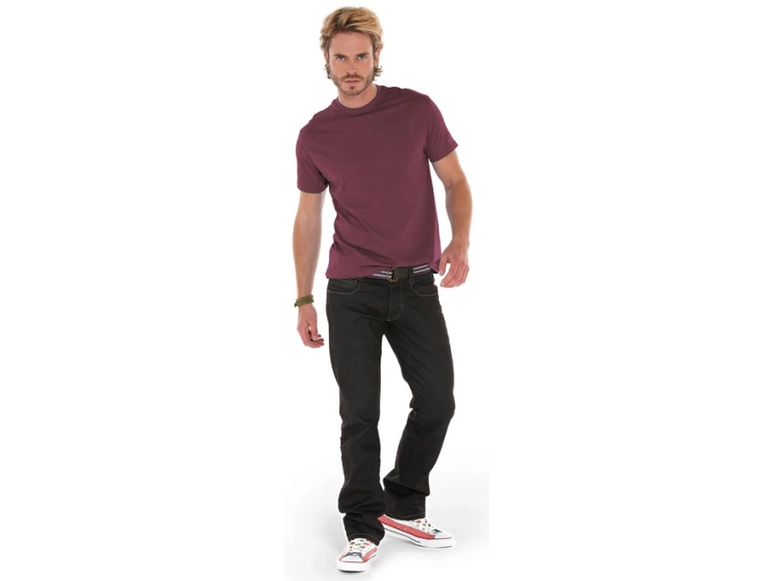 Футболка Heavy Super Club мужская, бордовый портвейн фото 3