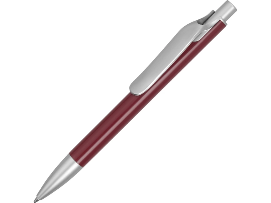 Ручка металлическая шариковая Large, бордовый/серебристый фото 1