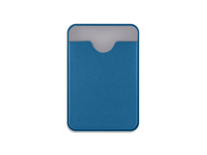 Чехол-картхолдер Favor на клеевой основе на телефон для пластиковых карт и и карт доступа, синий фото 2