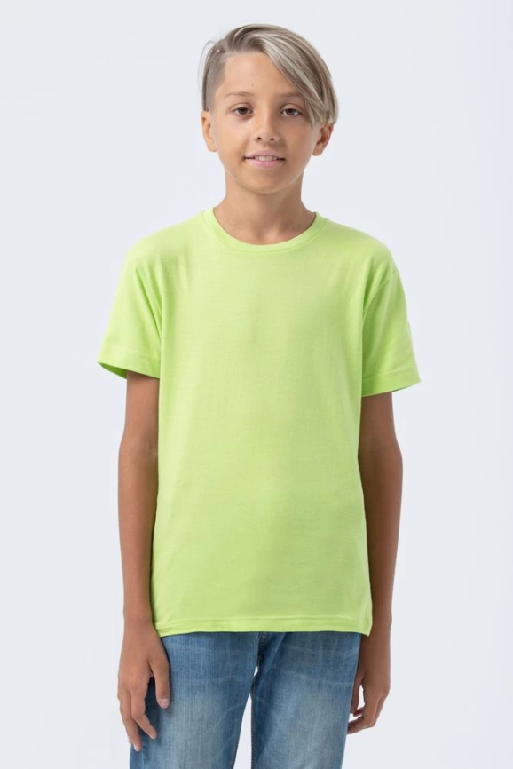 Футболка детская Regent Fit Kids зеленое яблоко, на рост 130-140 см (10 лет) фото 6