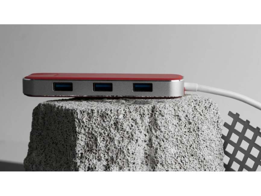 Хаб USB Rombica Type-C Chronos Red фото 13