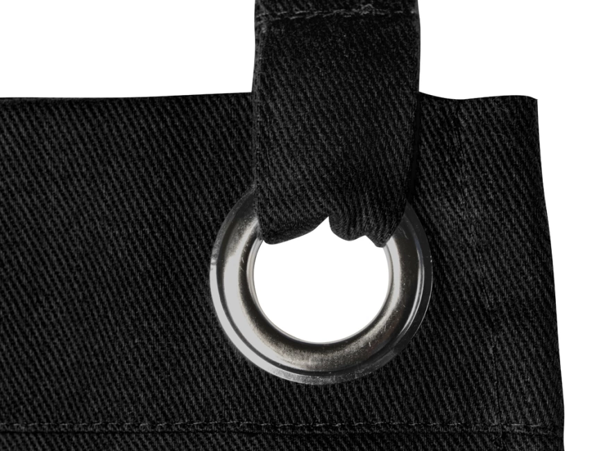 Хлопковый фартук Delight с карманом и регулируемыми завязками, черный фото 5