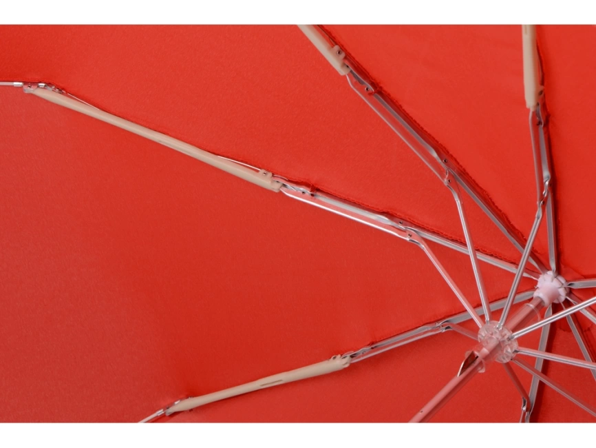 Зонт складной Tempe, механический, 3 сложения, с чехлом, красный фото 7
