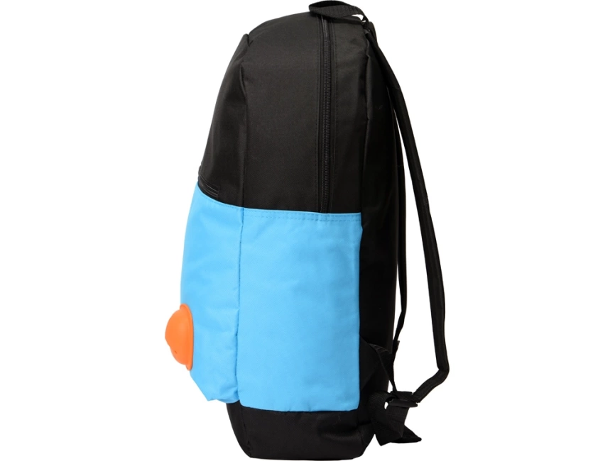 Рюкзак Chap с люверсом из полиэстера (600D), черный/голубой фото 9
