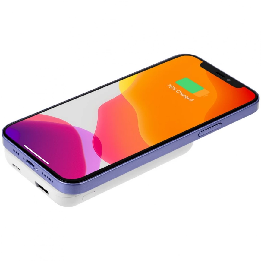 Беспроводной аккумулятор с магнитами Magback 5000 мАч, белый фото 6