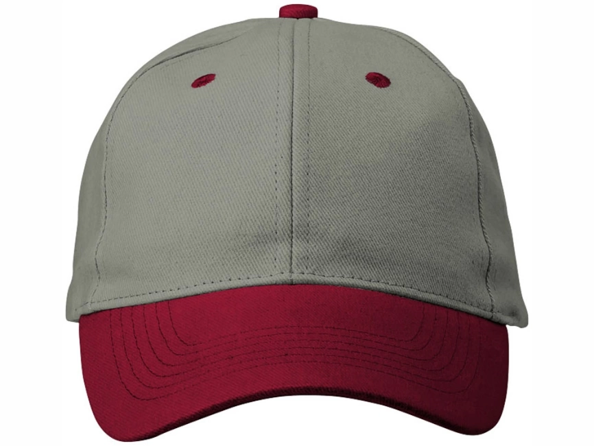 Бейсболка Grip, серый/красный фото 2